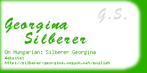 georgina silberer business card